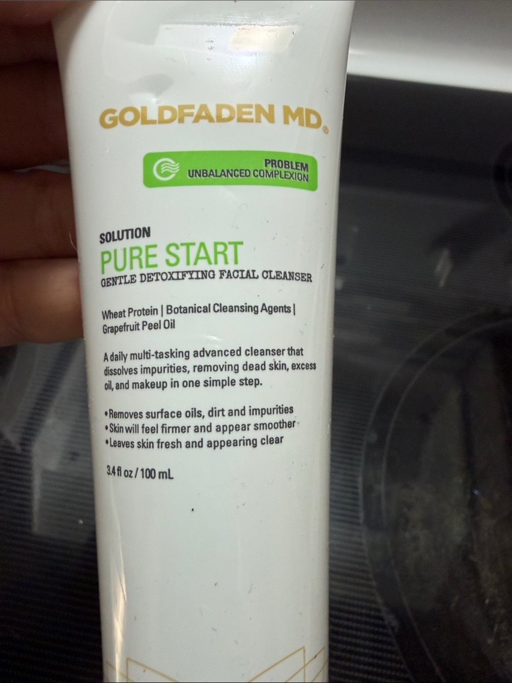 Goldfaden MD Pure Start Gentle Detoxifying Facial Cleanser - White/Green
